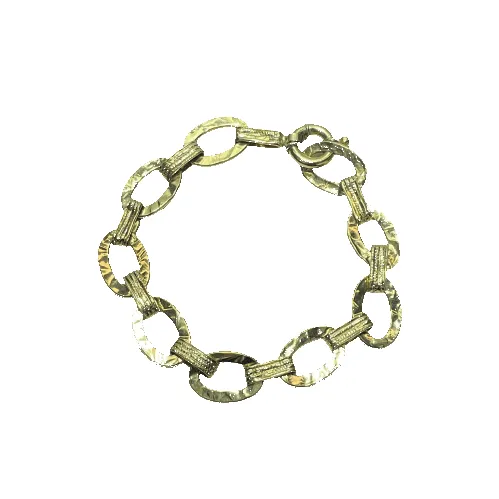 Bracelet à grosse maille en or jaune 18 carats 5,71 g sold by 58 Facettes