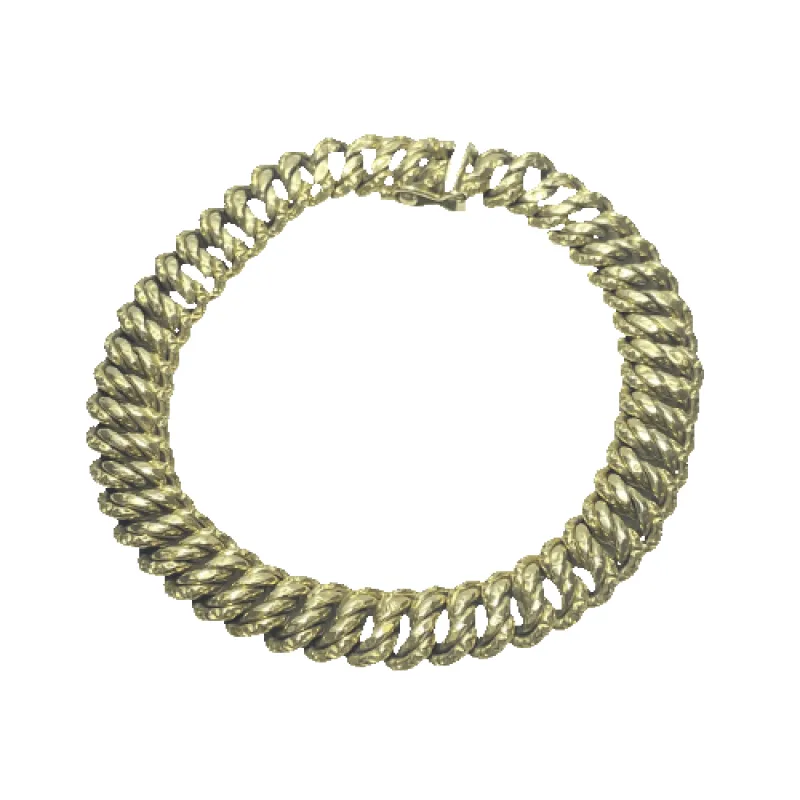 Bracelet maille torsadée en or jaune 18K 12,16 g made by 58 Facettes