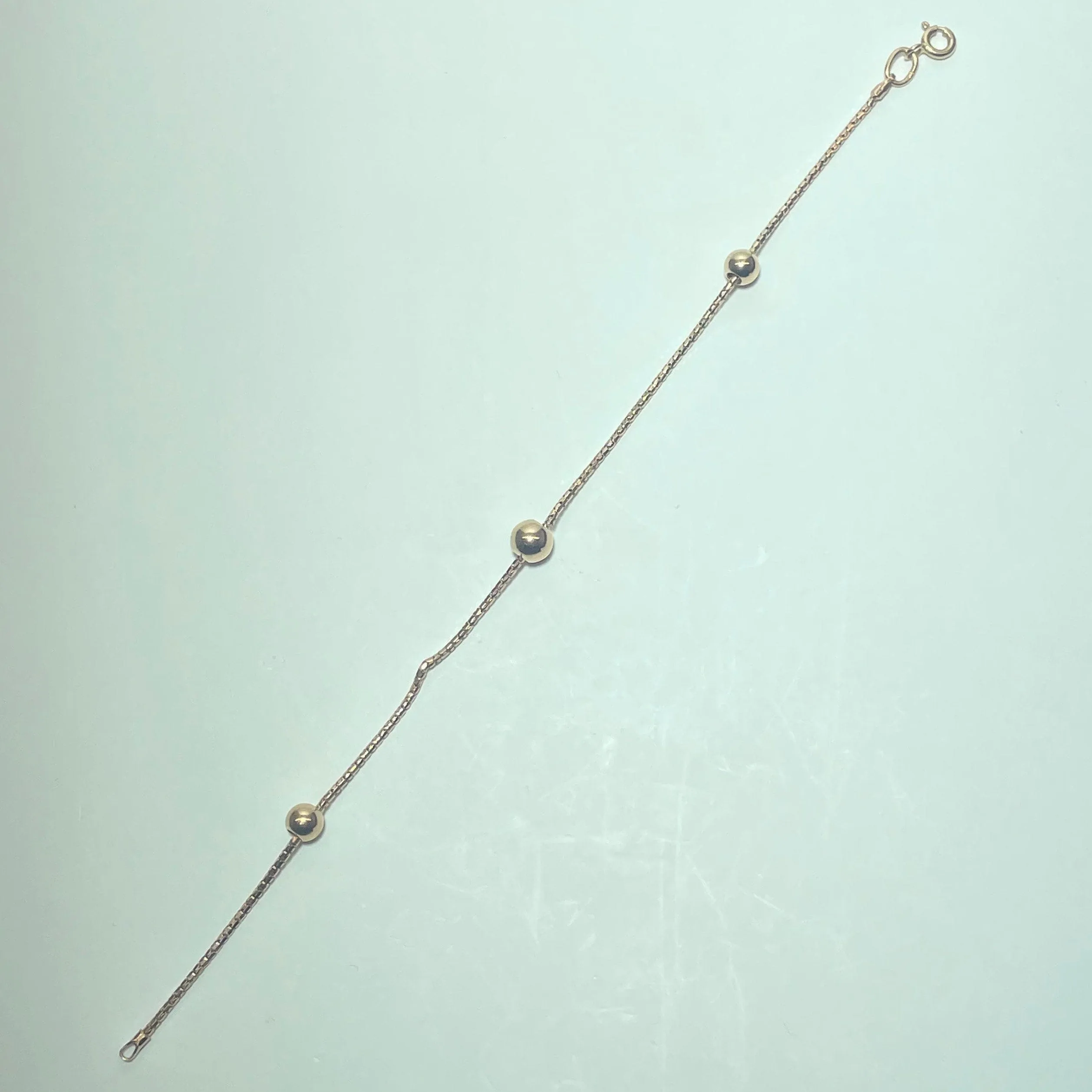 Bracelet perlé en or jaune 14K (585/1000) sold by 58 Facettes product image thumbnail 2