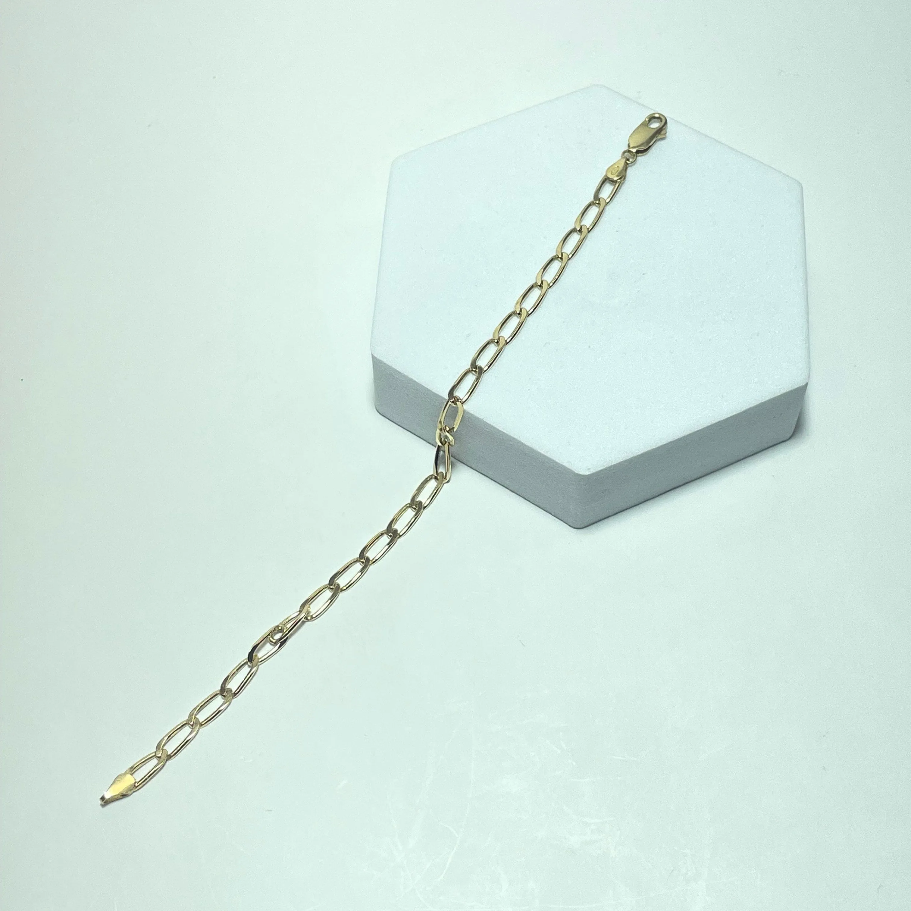 Bracelet maille gourmette en or jaune 18 carats 5,58 g sold by 58 Facettes product image thumbnail 4