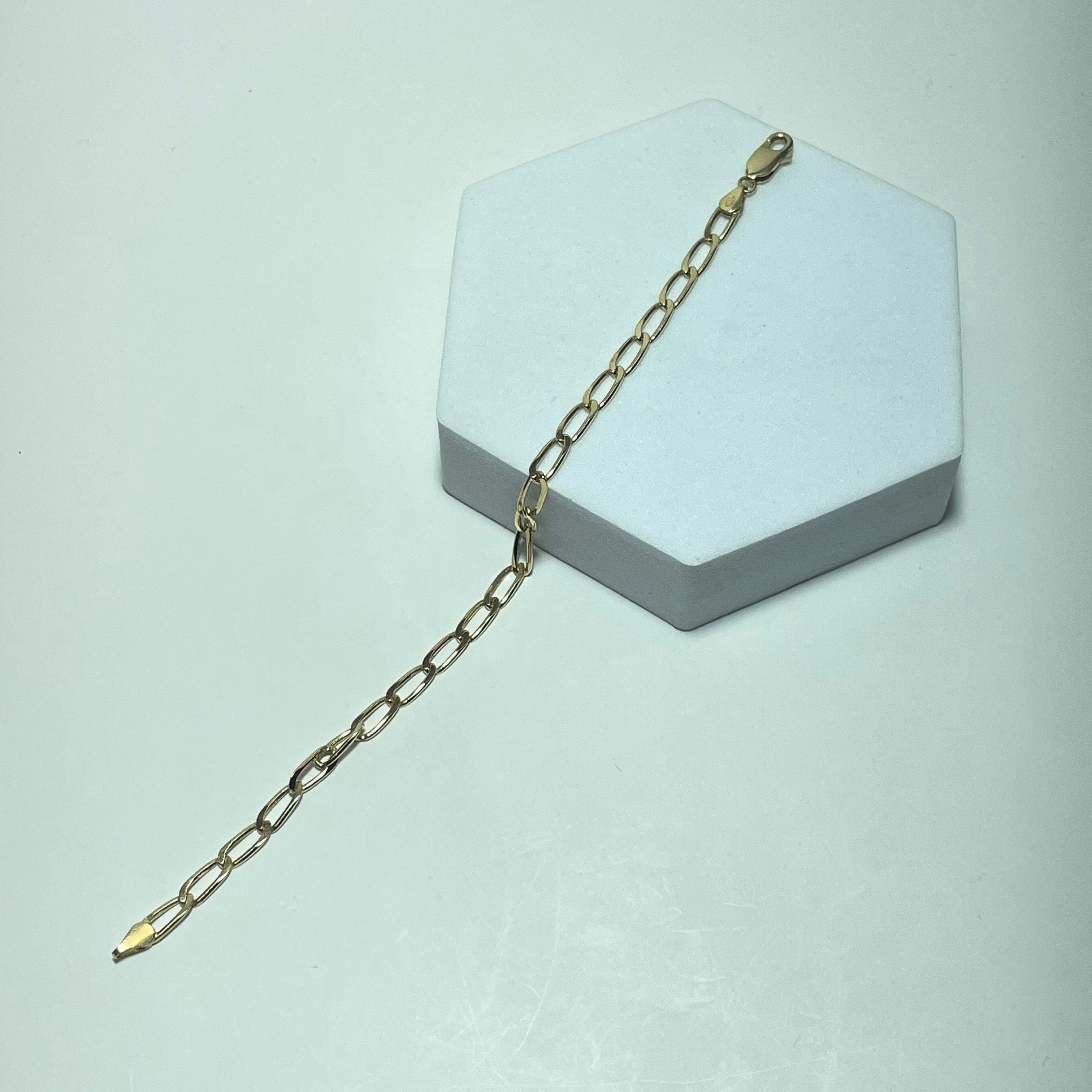 Bracelet maille gourmette en or jaune 18 carats 5,58 g sold by 58 Facettes product image thumbnail 5