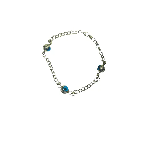 Bracelet à motifs œil bleu en or jaune 14 carats 6,73 g sold by 58 Facettes