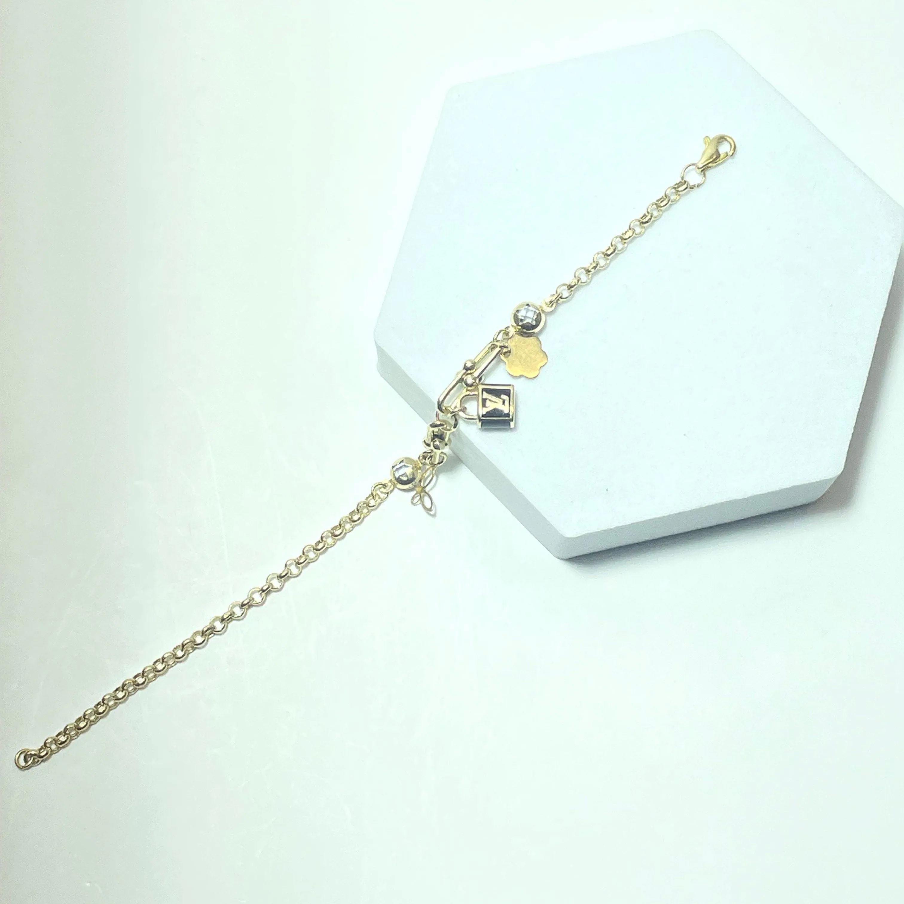 Bracelet en or jaune 14 carats 4,55 g sold by 58 Facettes product image thumbnail 5