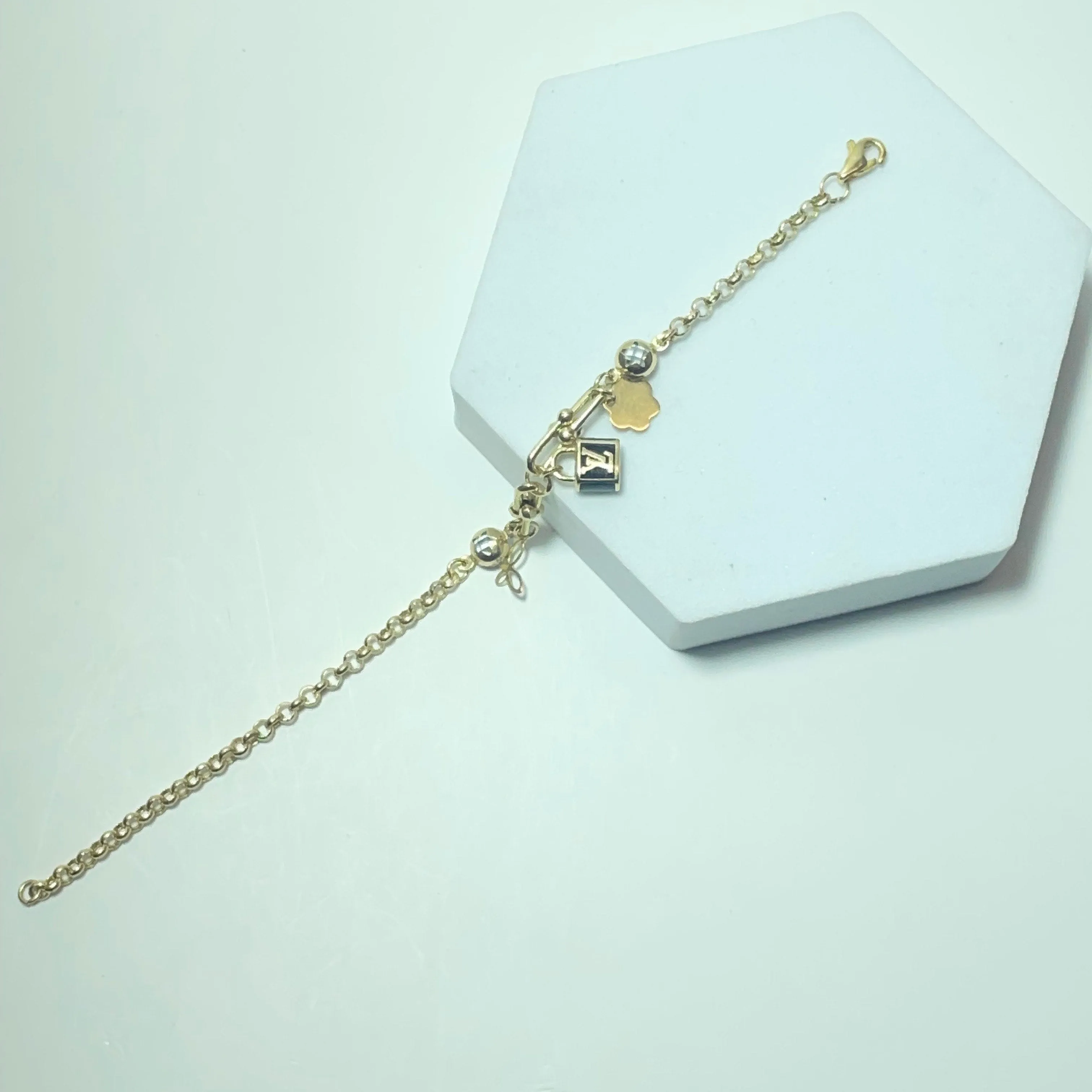 Bracelet en or jaune 14 carats 4,55 g sold by 58 Facettes product image thumbnail 4