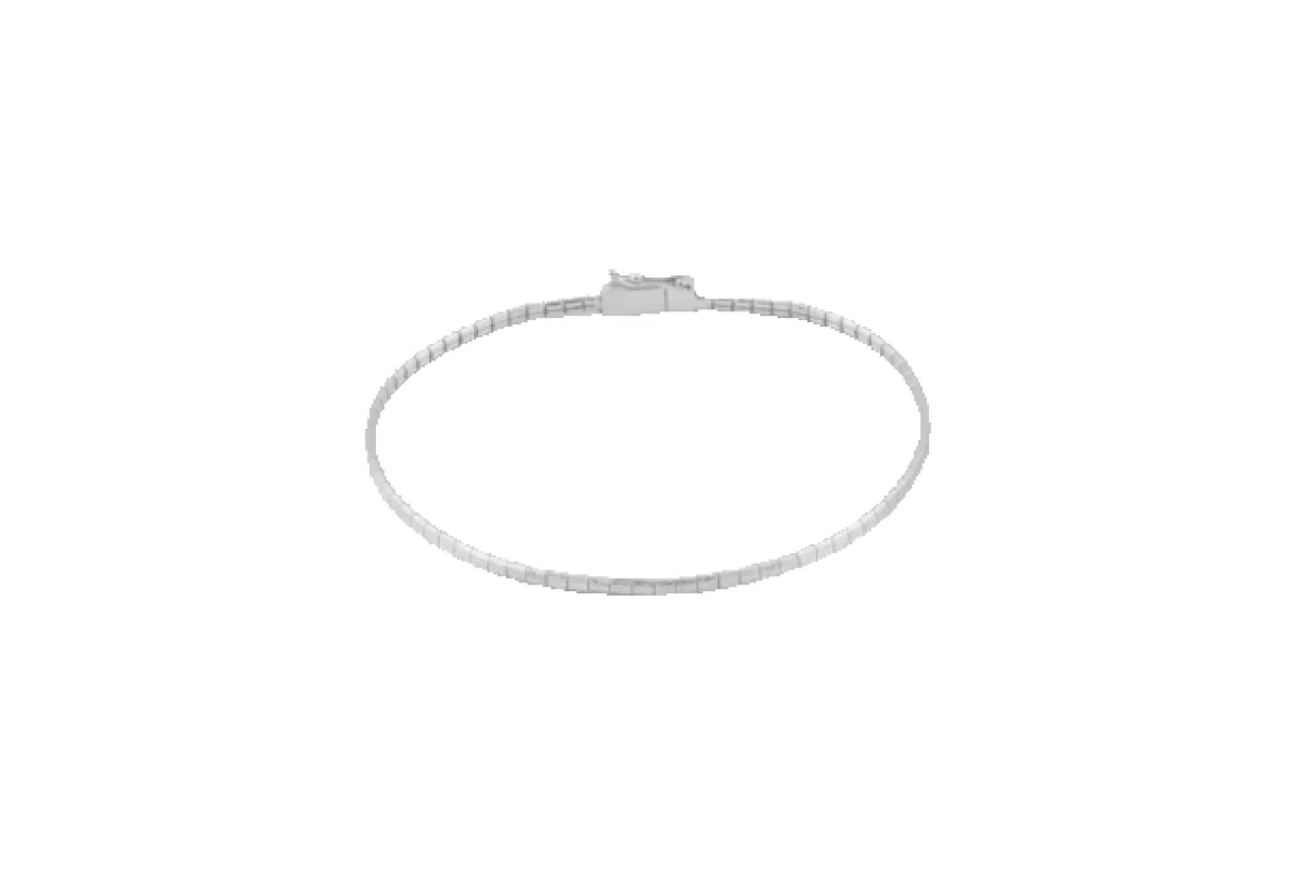 Bracelet serpent plat en or blanc 18 kt sold by 58 Facettes
