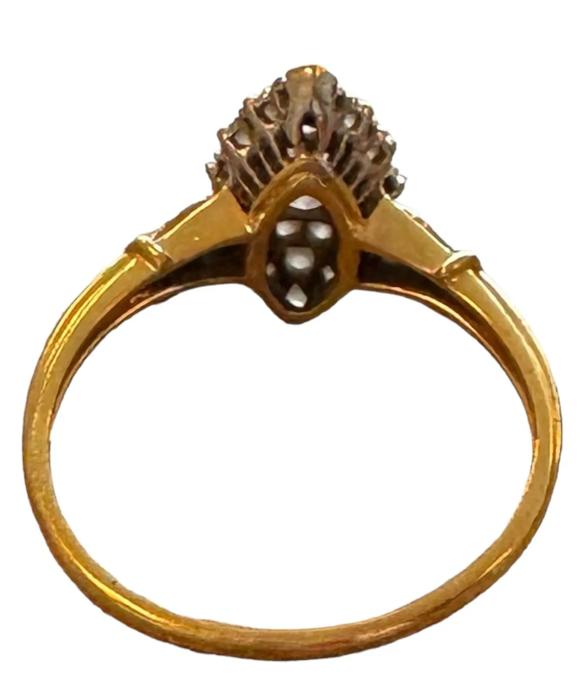 Bague or jaune diamants marquise sold by 58 Facettes product image thumbnail 3