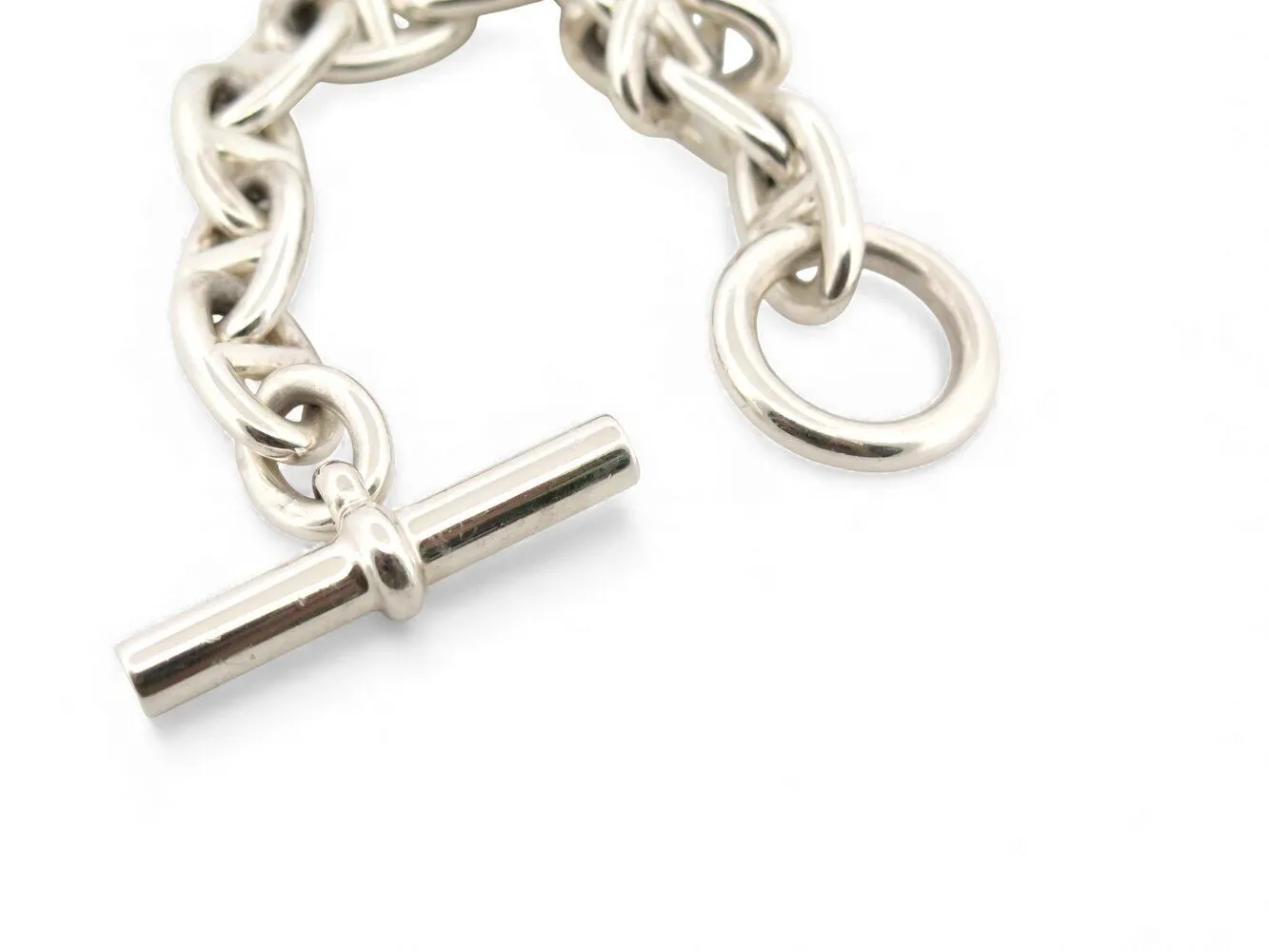 bracelet HERMES chaine d'ancre tgm 12 maillons 16.5 cm argent massif 925 sold by 58 Facettes product image thumbnail 5