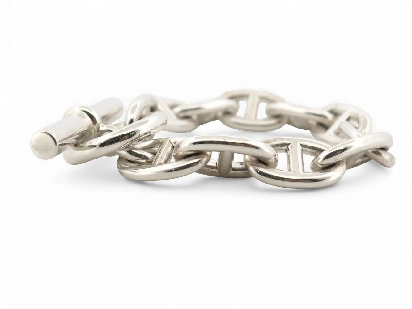 bracelet HERMES chaine d'ancre tgm 12 maillons 16.5 cm argent massif 925 sold by 58 Facettes product image thumbnail 3