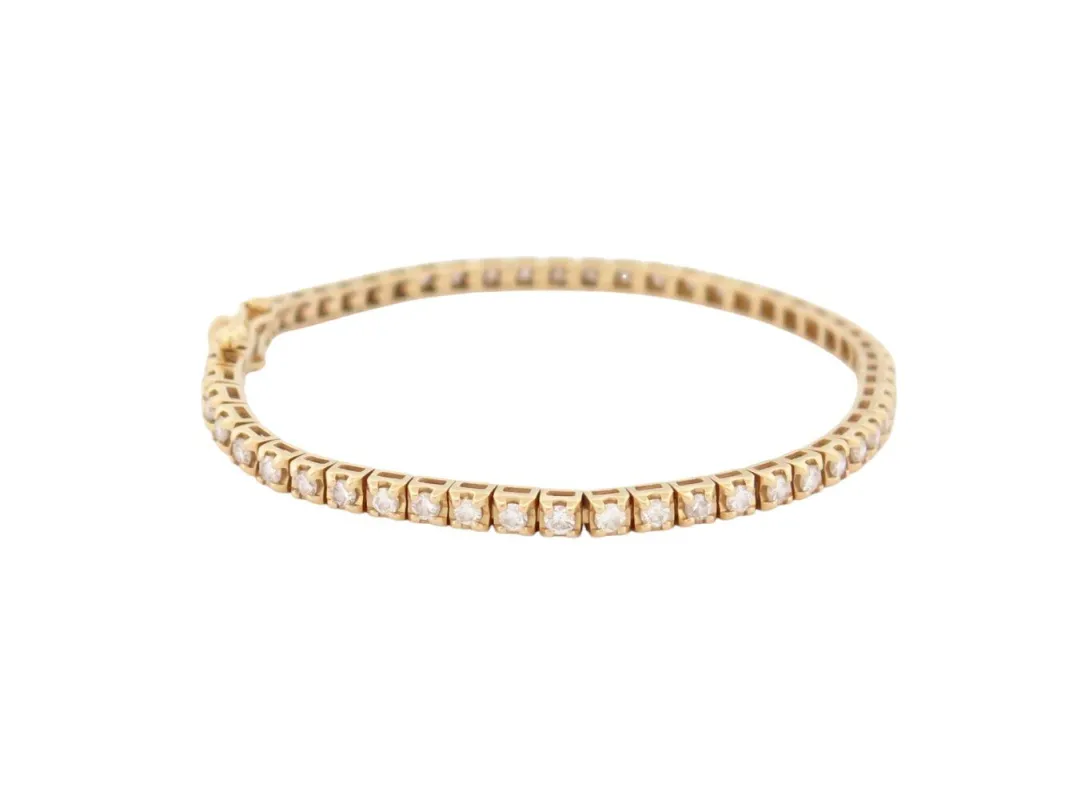 Mauboussin Tu es ma rivière d'amour - Bracelet en or jaune 18k et diamants 2 ct sold by 58 Facettes