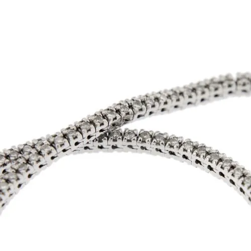 Bracelet tennis - Bracelet en or blanc 18 kt et diamants sold by 58 Facettes product image thumbnail 5