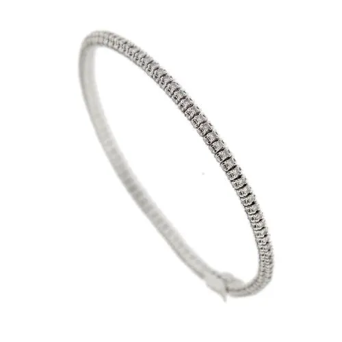 Bracelet tennis - Bracelet en or blanc 18 kt et diamants sold by 58 Facettes product image thumbnail 3