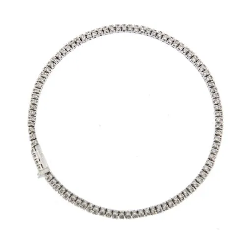 Bracelet tennis - Bracelet en or blanc 18 kt et diamants sold by 58 Facettes