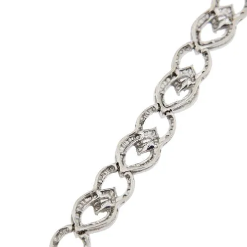 Bracelet motif navette en or blanc 18 ct et diamants sold by 58 Facettes product image thumbnail 5