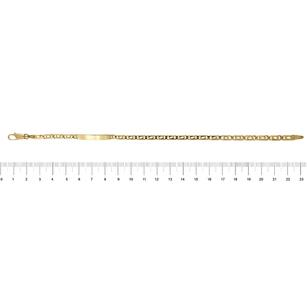 Bracelet homme avec plaque en or jaune 18 ct sold by 58 Facettes product image thumbnail 5
