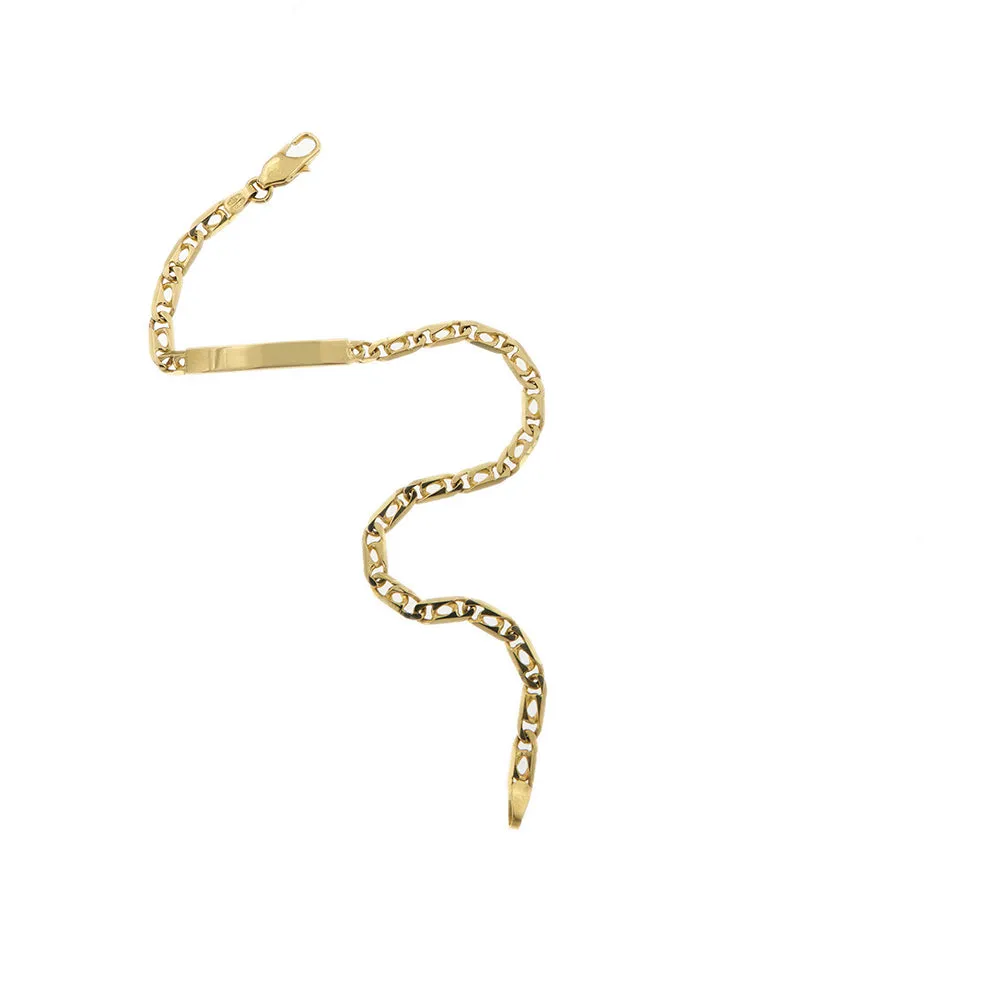 Bracelet homme avec plaque en or jaune 18 ct sold by 58 Facettes product image thumbnail 2