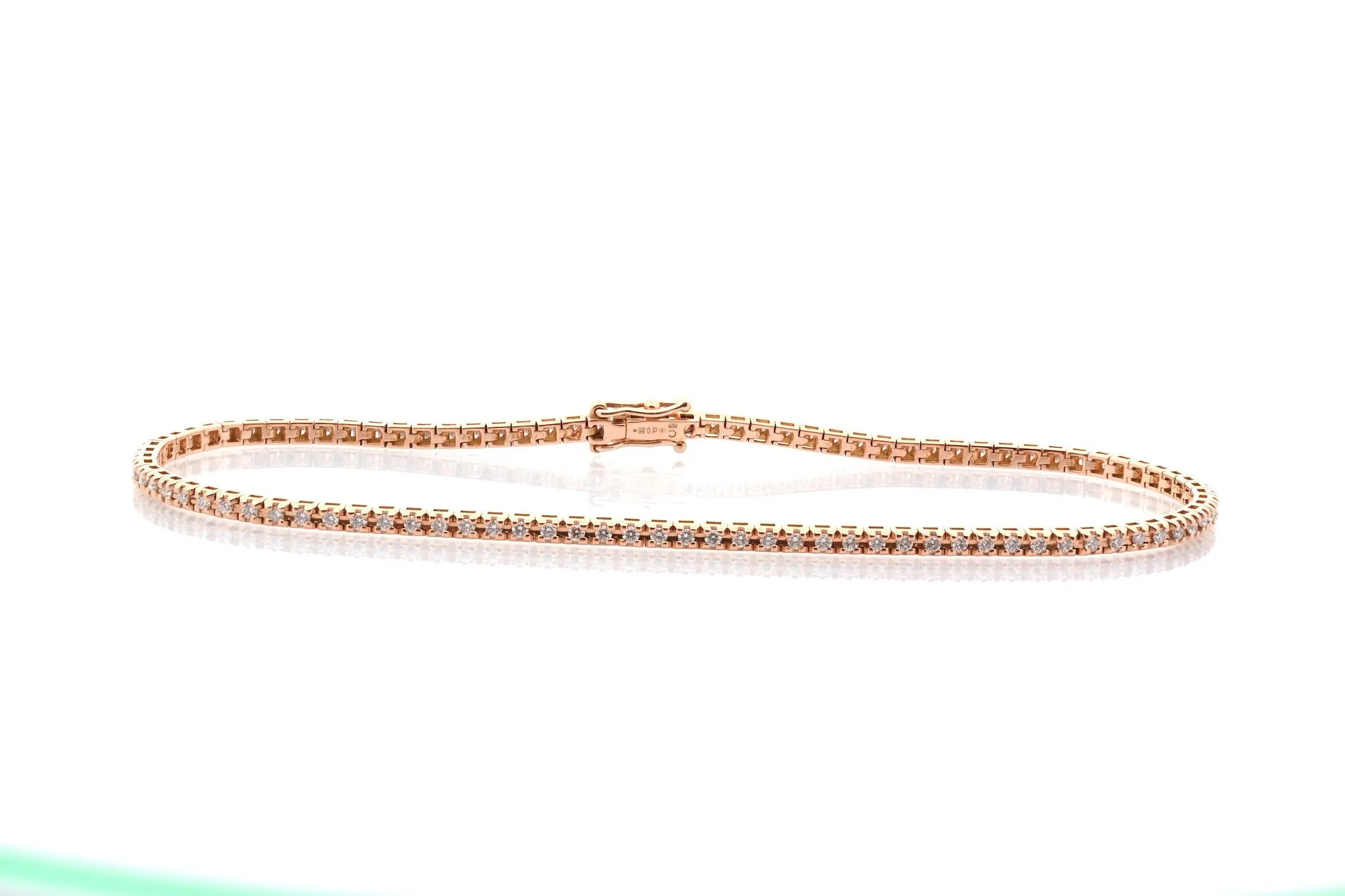 Bracelet ligne diamants en or 18k sold by 58 Facettes product image thumbnail 2