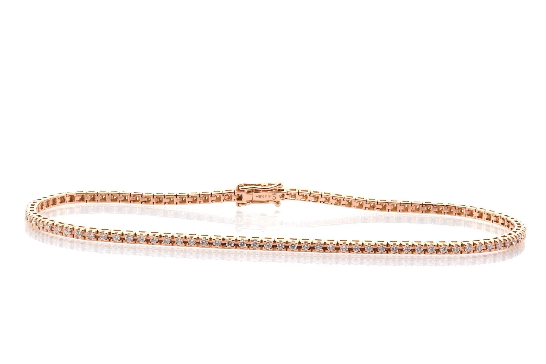 Bracelet ligne diamants en or 18k sold by 58 Facettes