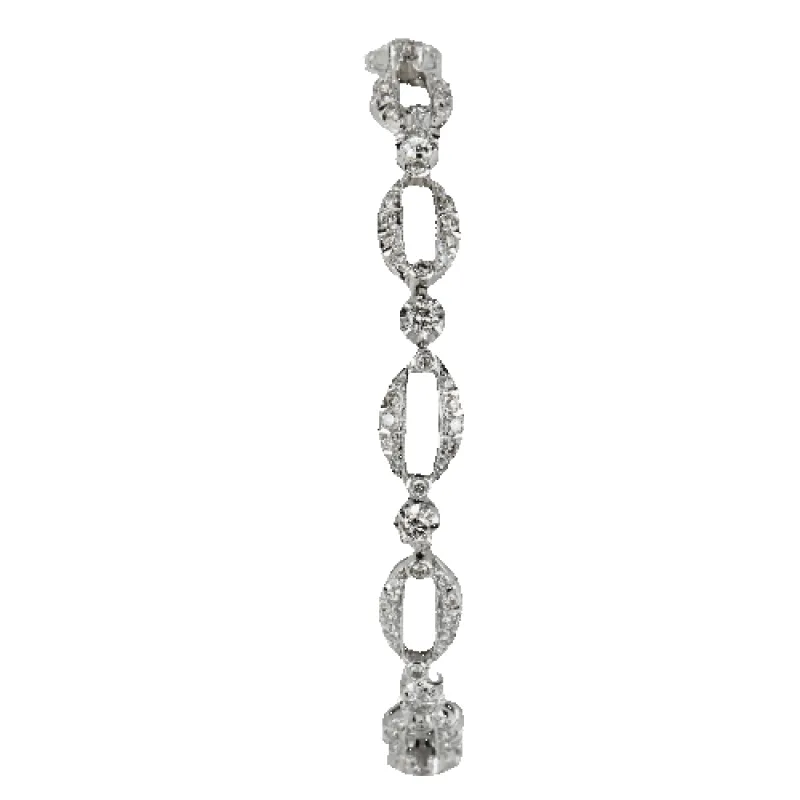 Bracelet en or blanc 750 serti de 156 diamants (1,1 ct) sold by 58 Facettes