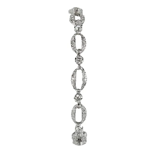 Bracelet en or blanc 750 serti de 156 diamants (1,1 ct) sold by 58 Facettes