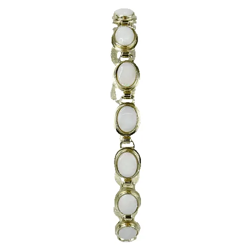 Bracelet vintage en or jaune 14 carats et opales sold by 58 Facettes
