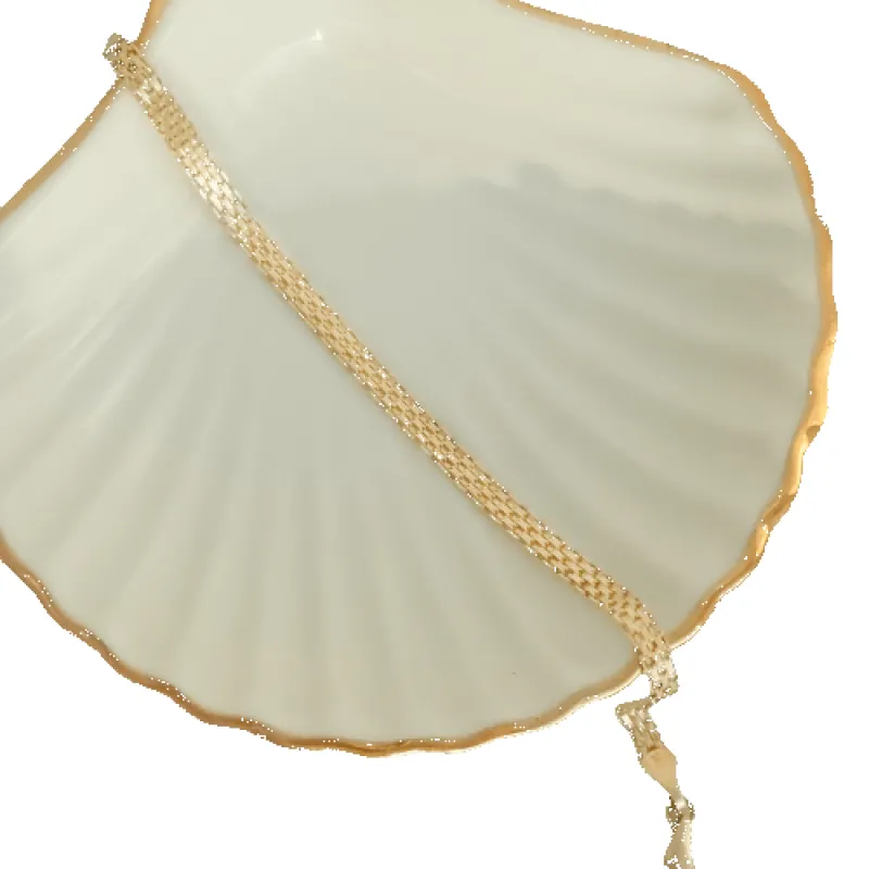 Bracelet vintage plat en or 14 K sold by 58 Facettes