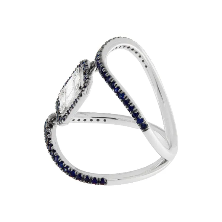 Guidetti - Anello en or blanc diamants et saphirs sold by 58 Facettes product image thumbnail 3