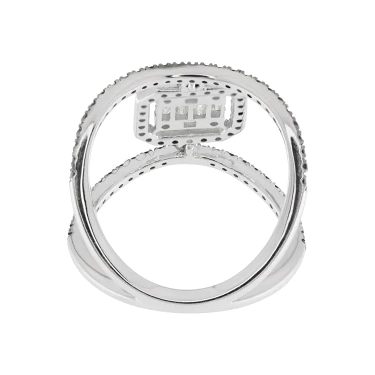 Guidetti - Anello en or blanc diamants et saphirs sold by 58 Facettes product image thumbnail 4