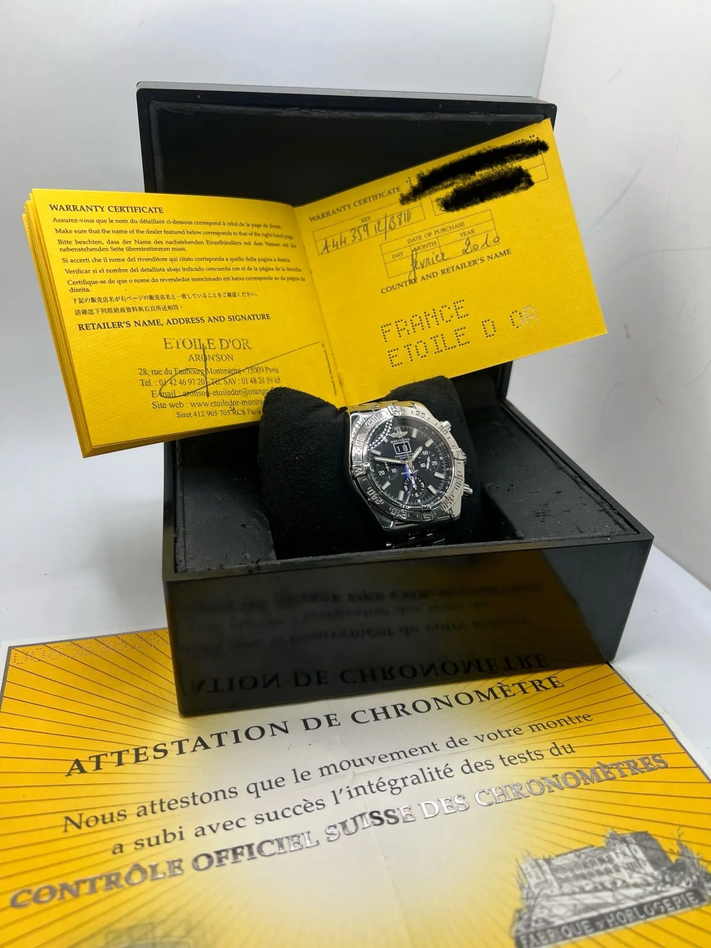 Breitling Blackbird - Montre chronographe automatique en acier sold by 58 Facettes product image thumbnail 3