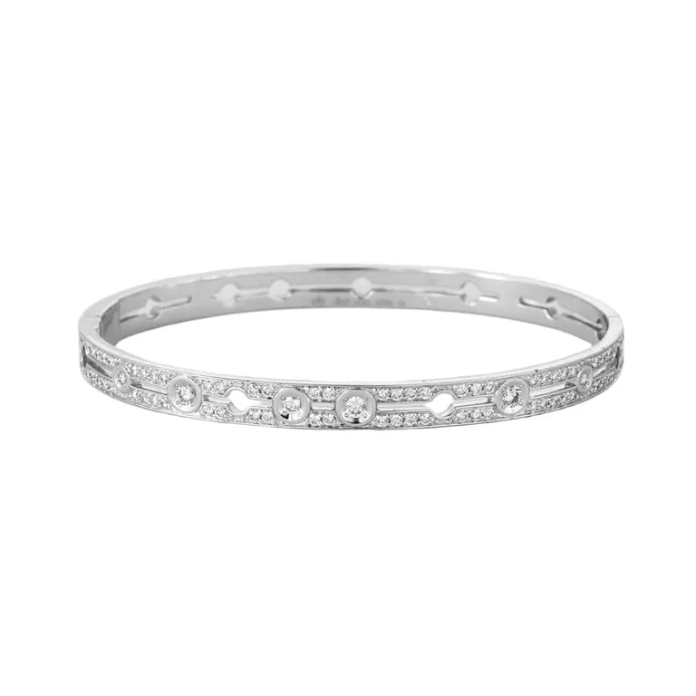 DINH VAN - Pulse - Bracelet or blanc et diamants sold by 58 Facettes