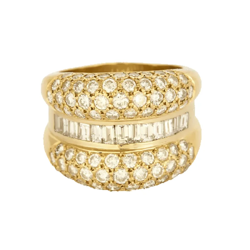Les Deux Mondes - Bague en or jaune et diamants sold by 58 Facettes