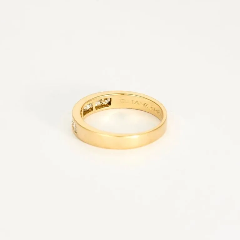 Bague jonc or jaune et diamants sold by 58 Facettes product image thumbnail 5