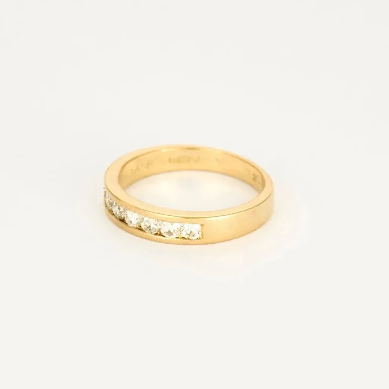 Bague jonc or jaune et diamants sold by 58 Facettes product image thumbnail 3