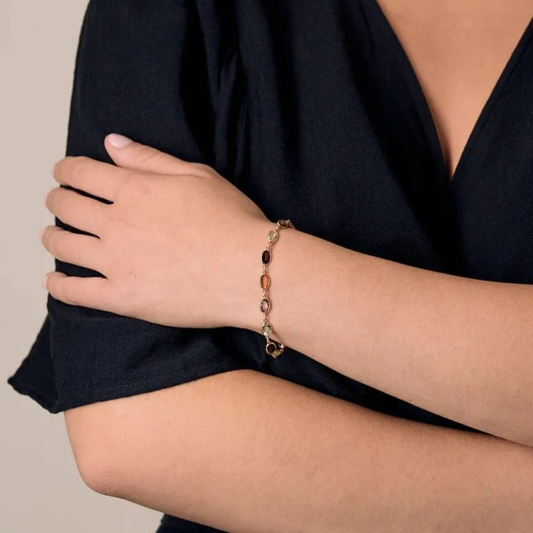 Bracelet en Or jaune et pierres fines de couleurs sold by 58 Facettes product image thumbnail 2