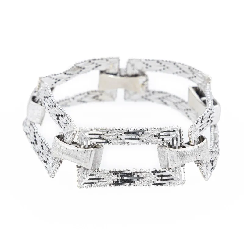 Bracelet Art déco en or blanc 18 carats sold by 58 Facettes