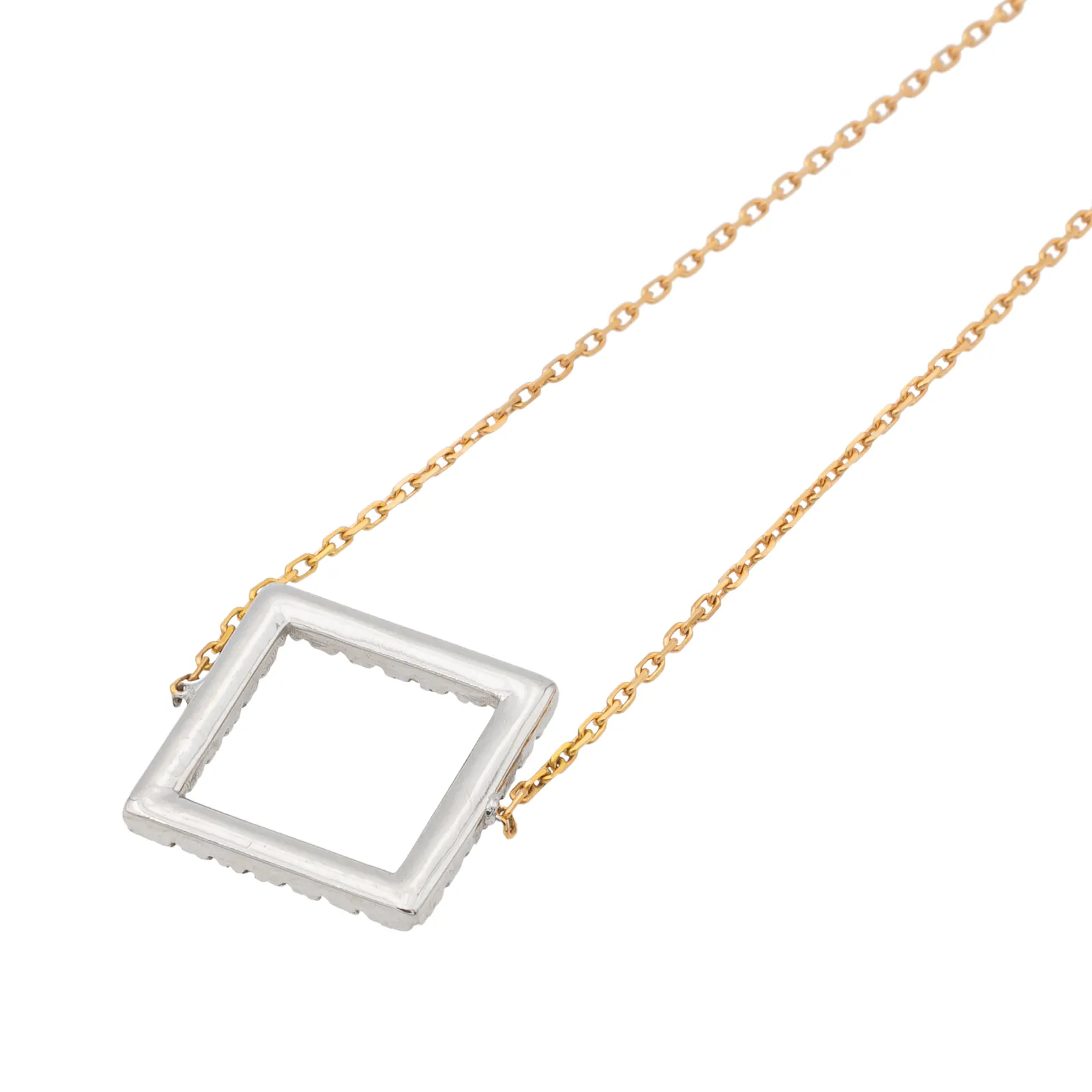 Bracelet graphique en or blanc et rose 18 carats avec diamants sold by 58 Facettes product image thumbnail 4