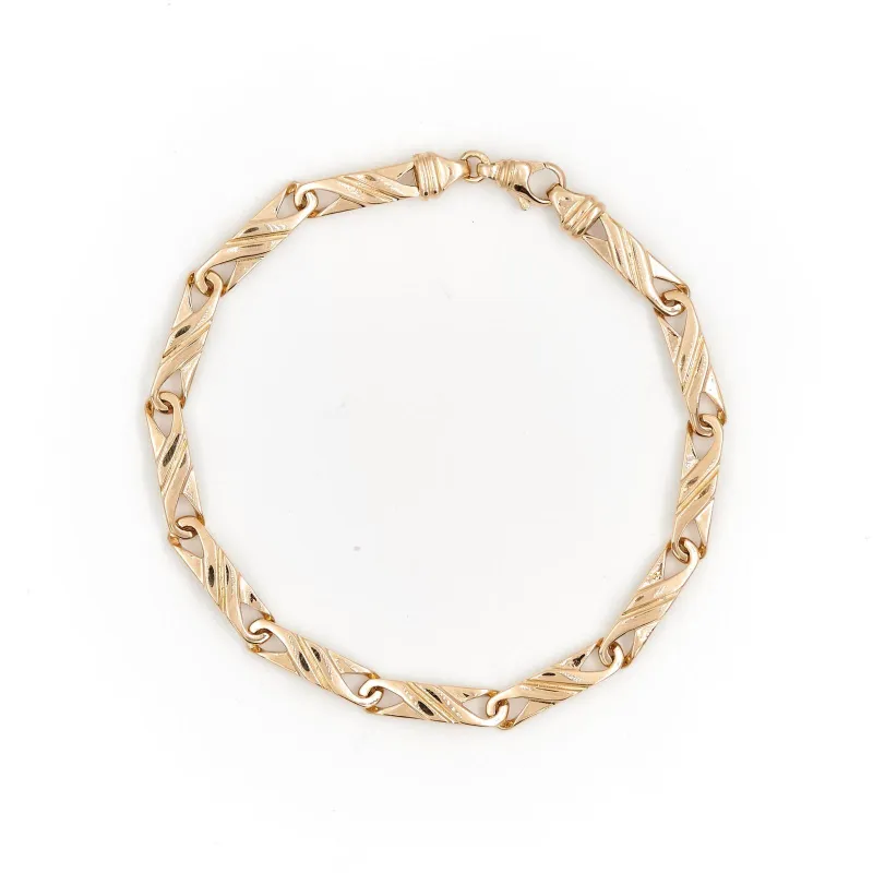 Bracelet maille souple en or jaune 18 carats sold by 58 Facettes