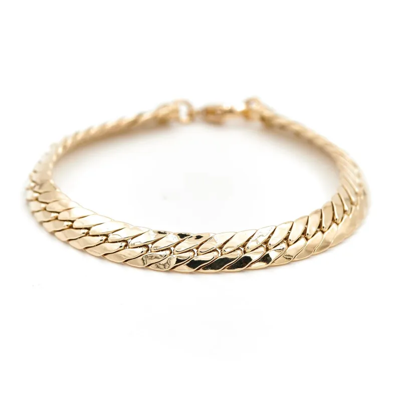 Bracelet maille anglaise en or jaune 18 carats sold by 58 Facettes