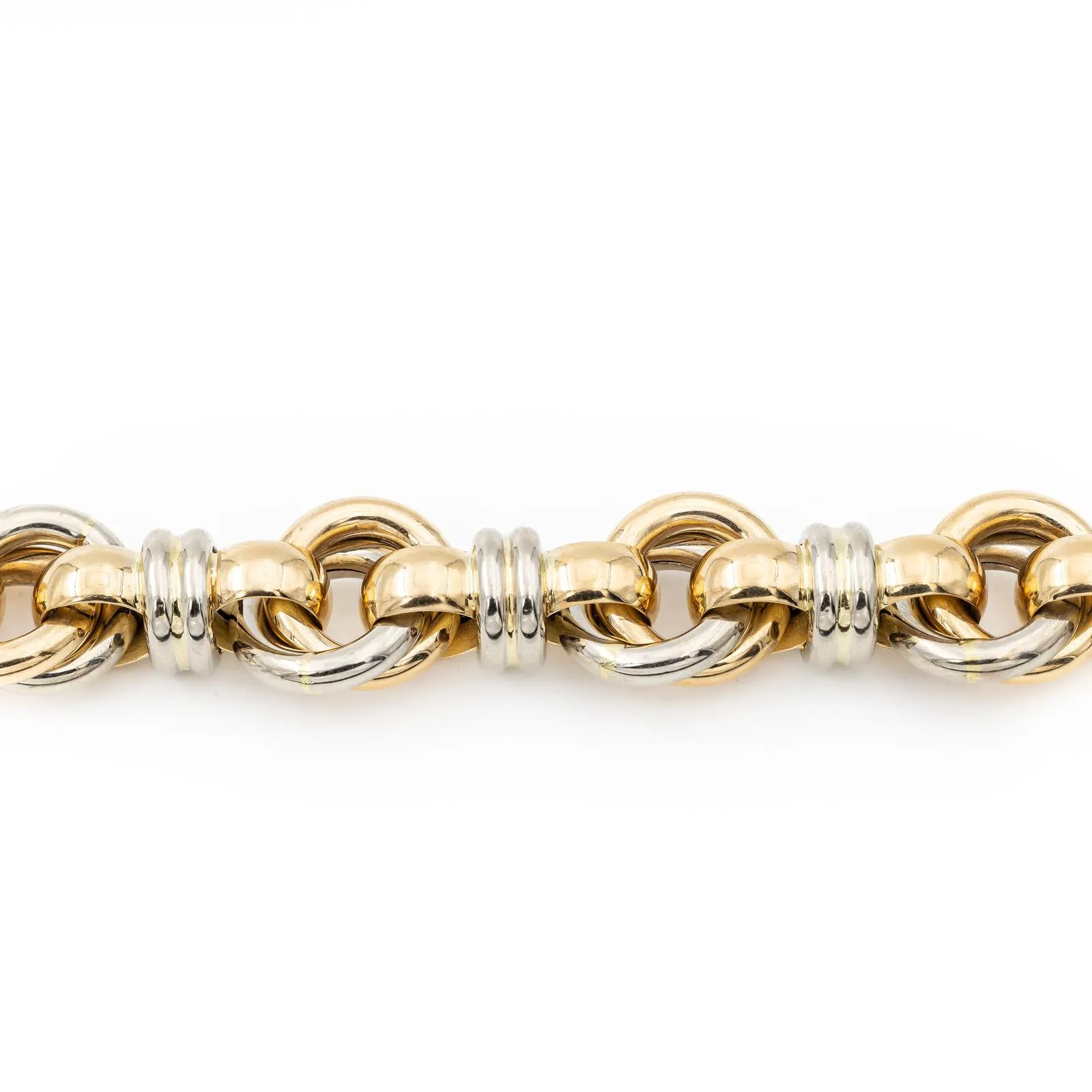 Caplain Saint André - Bracelet en or jaune et blanc 18 carats avec saphir sold by 58 Facettes product image thumbnail 4