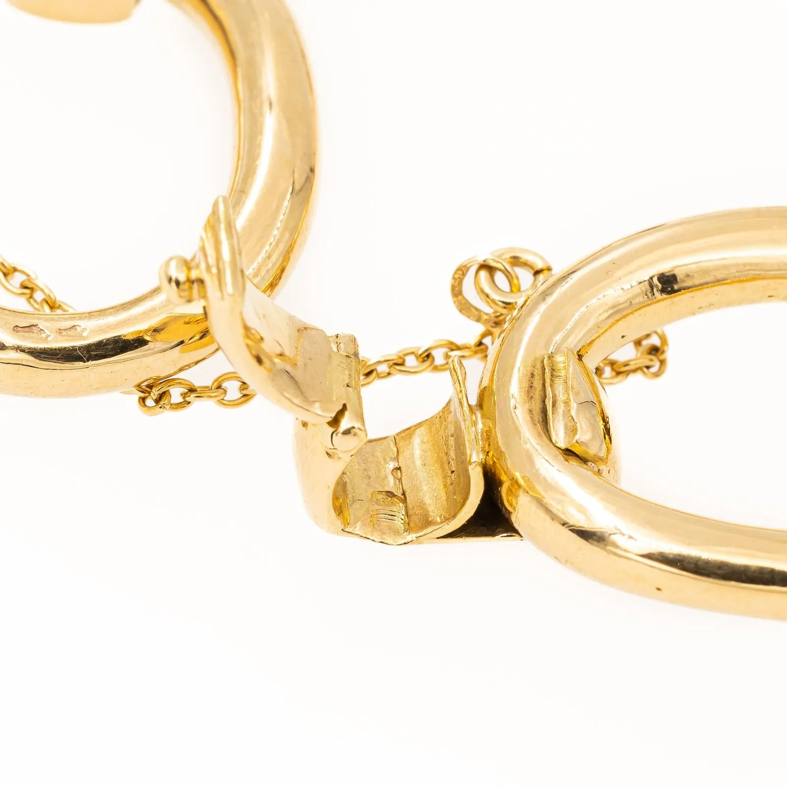 Bracelet à grosses mailles en or jaune 18 carats sold by 58 Facettes product image thumbnail 5