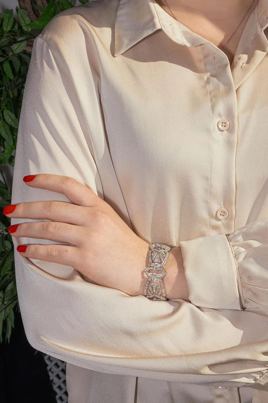 Bracelet Manchette Platine Diamant sold by 58 Facettes product image thumbnail 2