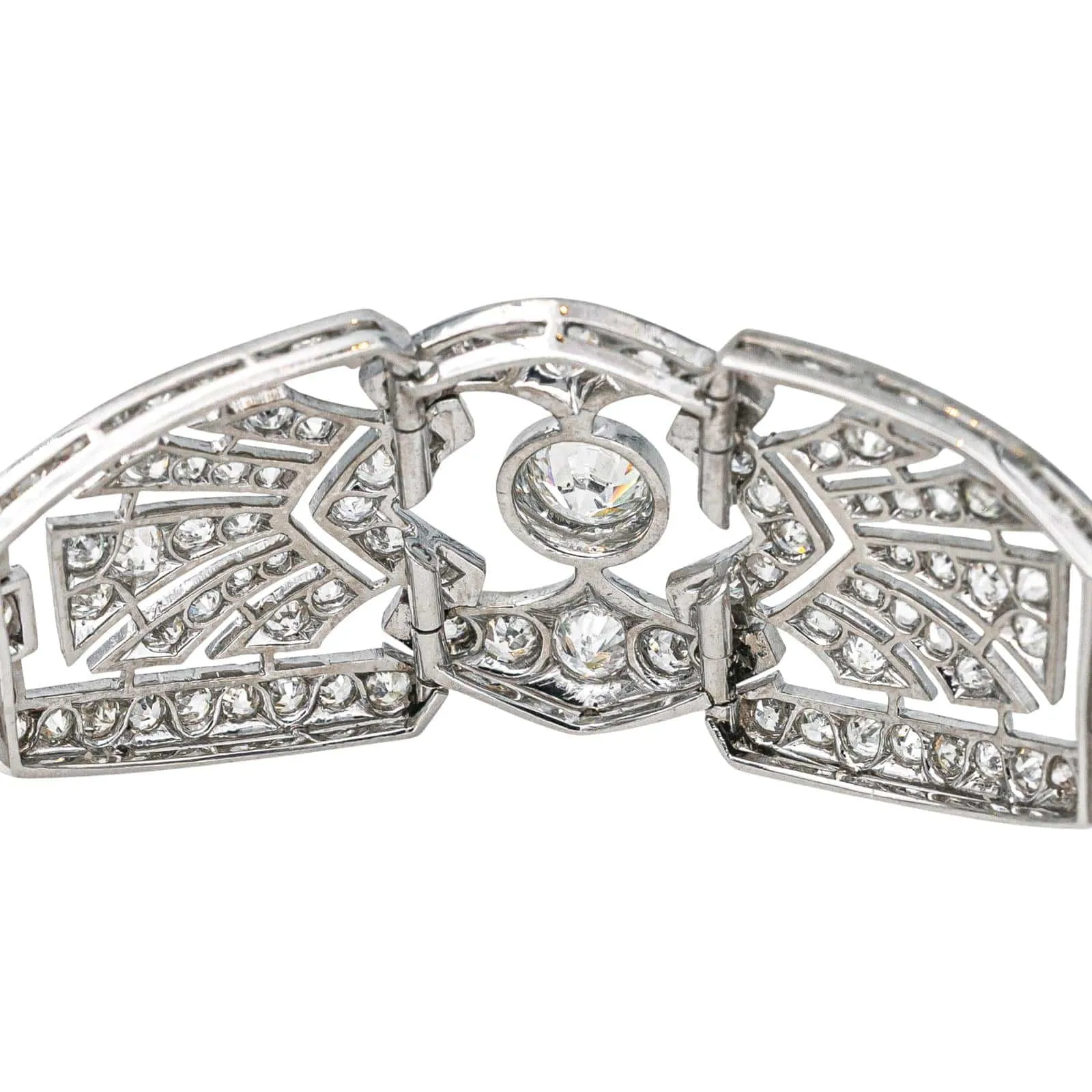 Bracelet Manchette Platine Diamant sold by 58 Facettes product image thumbnail 4
