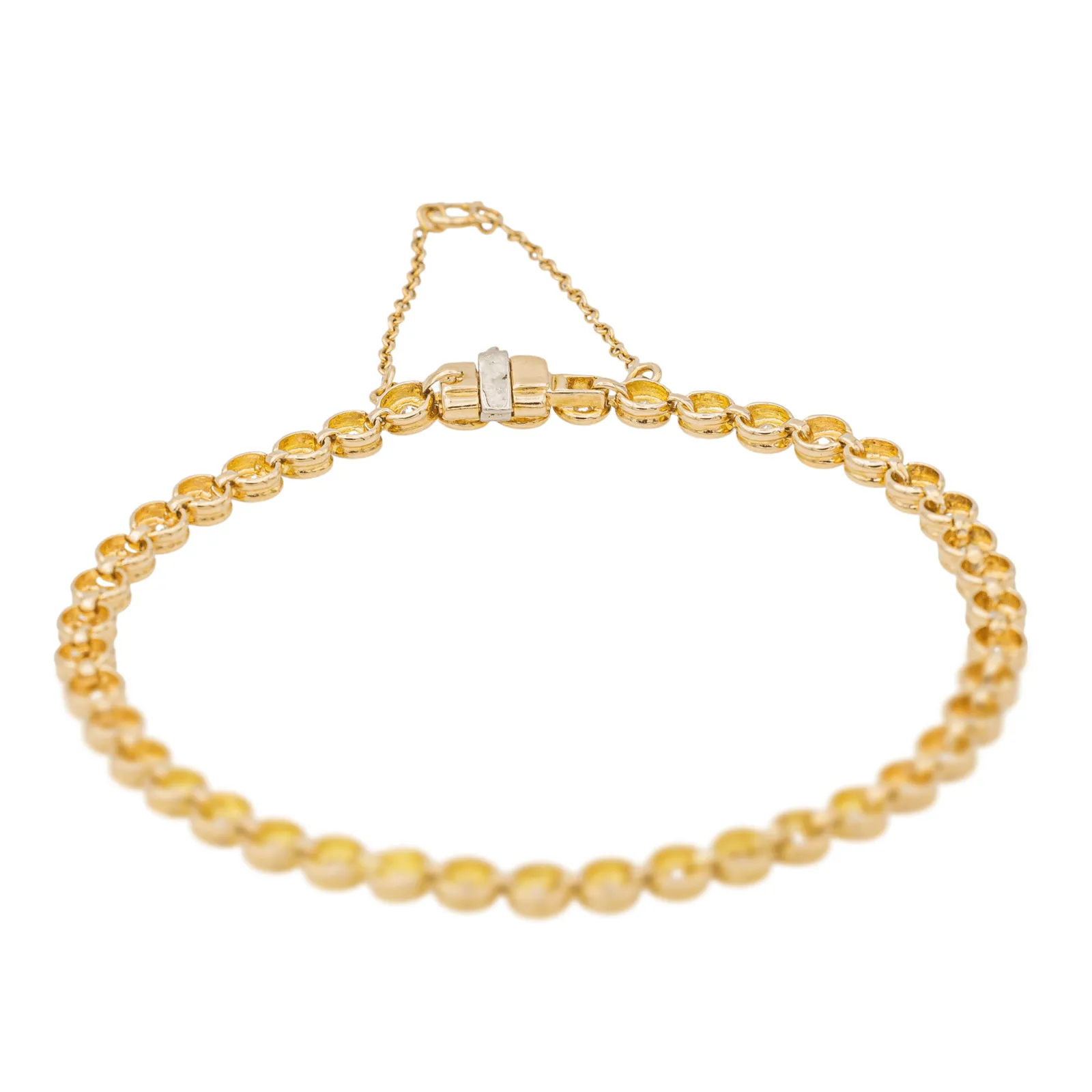 Bracelet Tennis Or jaune Diamant sold by 58 Facettes product image thumbnail 5