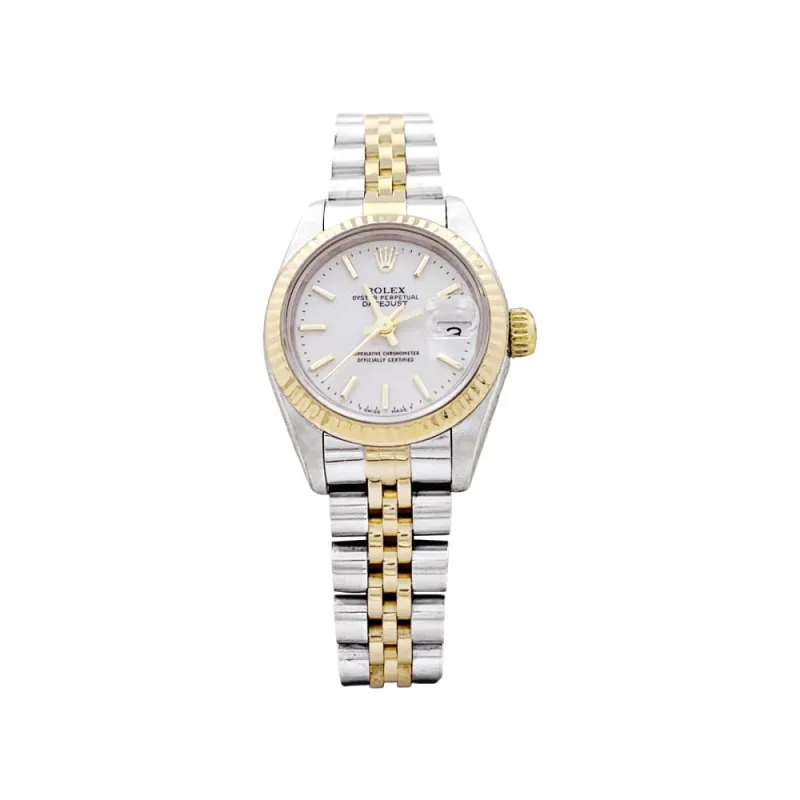 Montre Rolex, "Oyster Perpetual Lady-Datejust", acier et or jaune. sold by 58 Facettes
