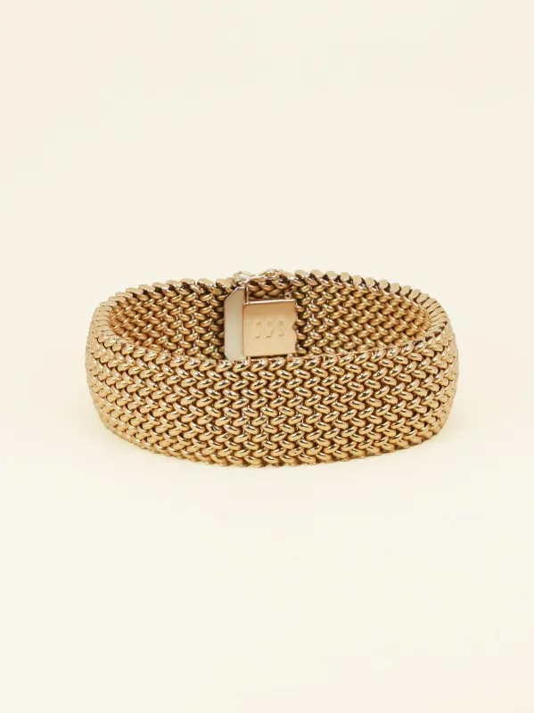 UnoAErre Bracelet maille milanaise or jaune made by 58 Facettes
