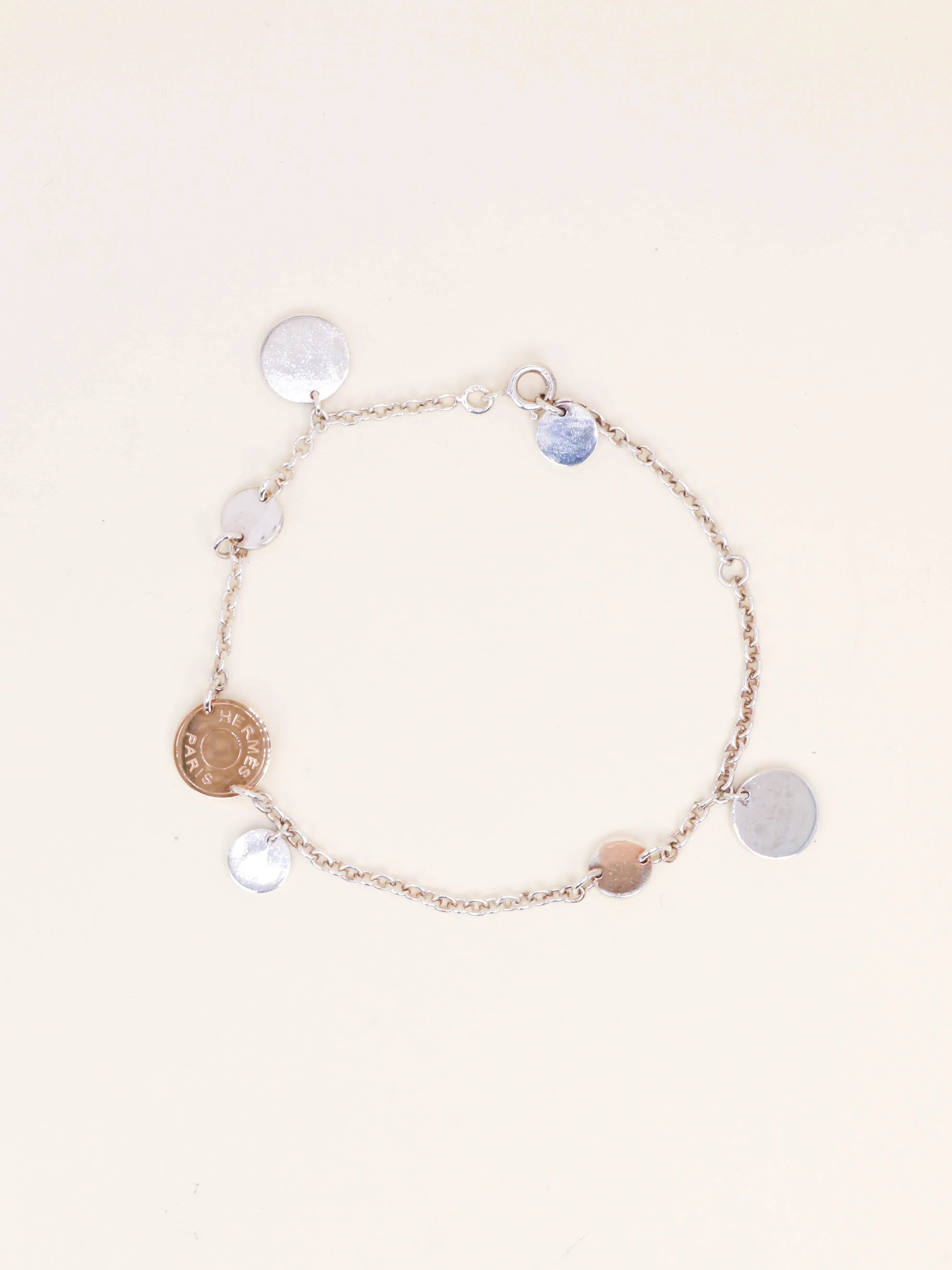 HERMES Bracelet Ex-libris argent or rose sold by 58 Facettes product image thumbnail 3