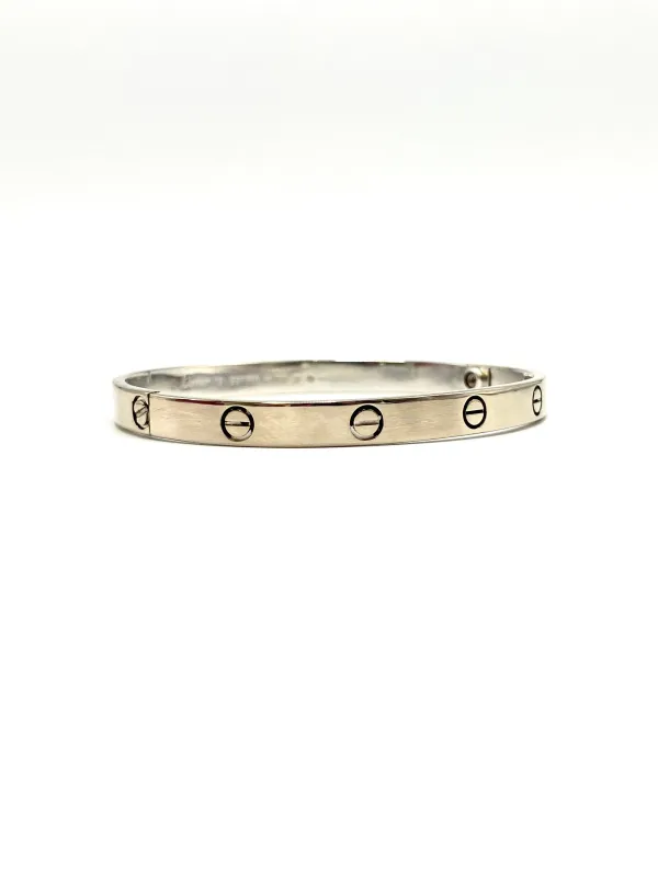 Cartier Love Classique - Bracelet en or gris 18k (T. 19) sold by 58 Facettes