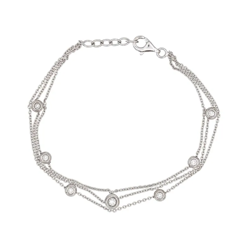 Bracelet Or blanc Diamant made by 58 Facettes