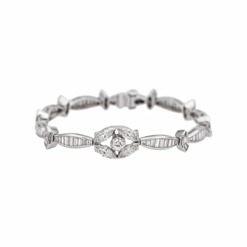 Bracelet  Or blanc, Platine Diamant sold by 58 Facettes