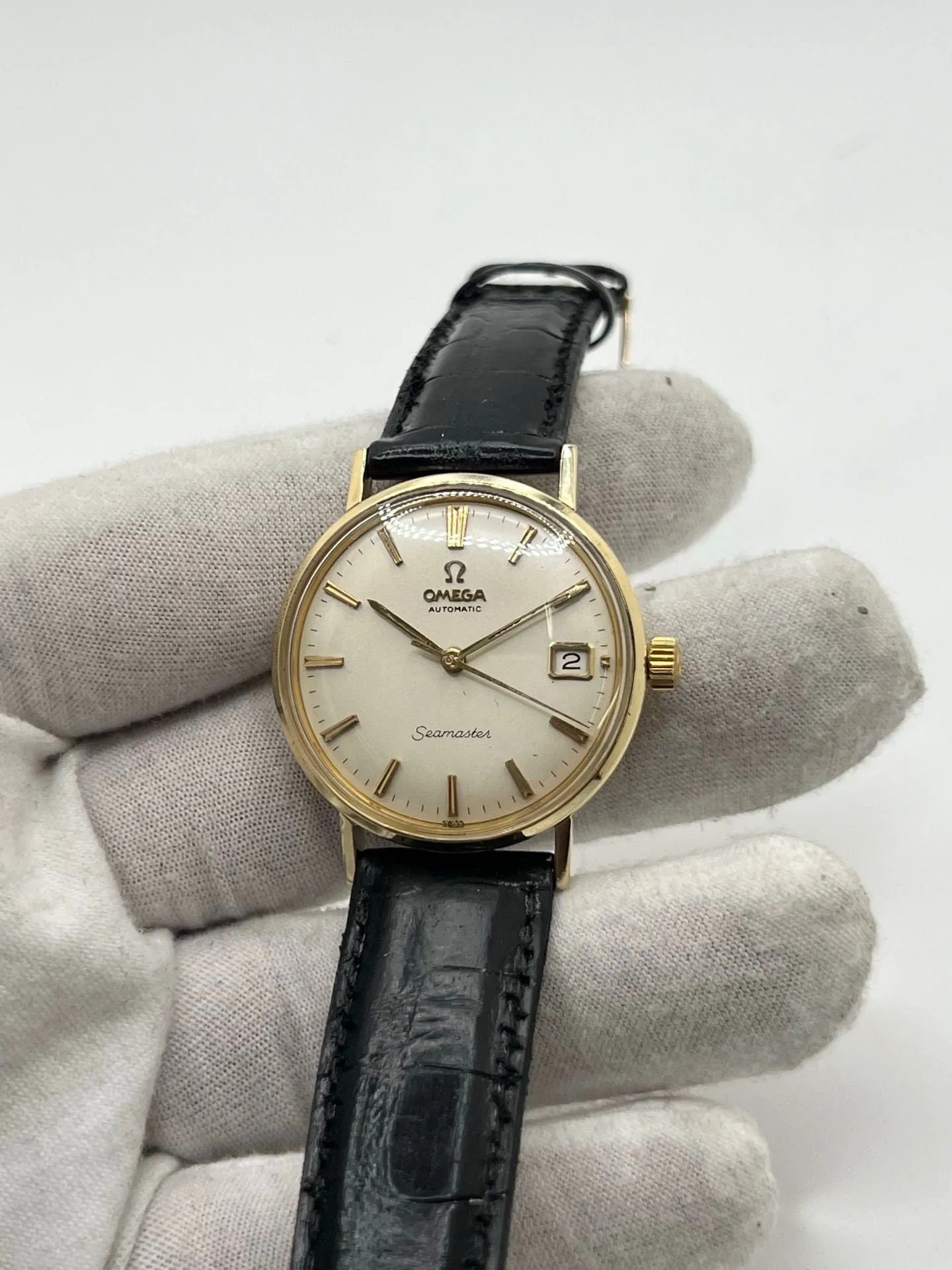 Omega - Montre Seamaster DeVille KL6610 en or jaune 14K sold by 58 Facettes product image thumbnail 4