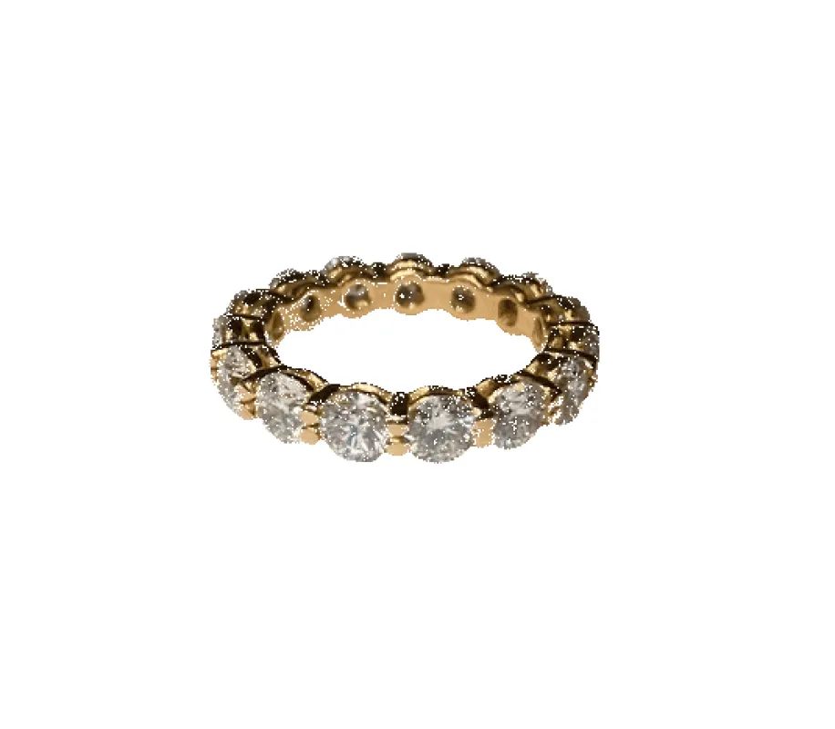 Alliance tour complet - Bague en or 18K et diamants 3,75 ct sold by 58 Facettes